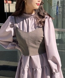 one after another NICE CLAUP | バックリボンビスチェ(ニット/セーター)