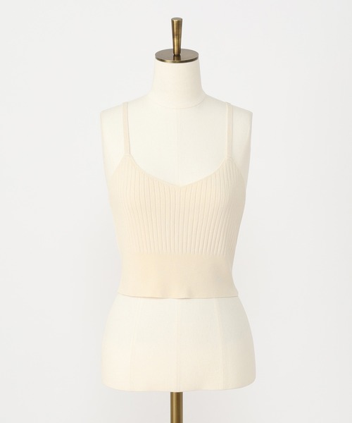 one after another NICE CLAUP（ワンアフターアナザーナイスクラップ）の「バックリボンビスチェ（ニット/セーター・レディース・ブラック/ベージュ/アイボリー・FREE）」の20枚目の写真