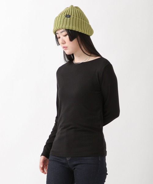 ALAND（エーランド）の「3.3Field Trip／BOATNECK長袖Tシャツ  2275886（Tシャツ/カットソー・レディース・アイボリー/ブラック/ライトグリーン・FREE）」の6枚目の写真