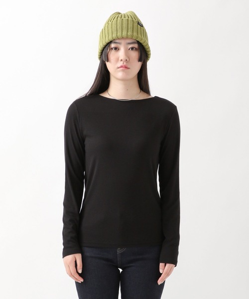 ALAND（エーランド）の「3.3Field Trip／BOATNECK長袖Tシャツ  2275886（Tシャツ/カットソー・レディース・アイボリー/ブラック/ライトグリーン・FREE）」の7枚目の写真