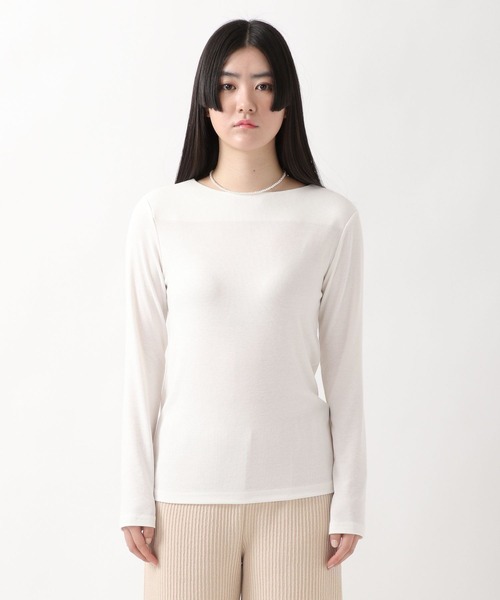 ALAND（エーランド）の「3.3Field Trip／BOATNECK長袖Tシャツ  2275886（Tシャツ/カットソー・レディース・アイボリー/ブラック/ライトグリーン・FREE）」の10枚目の写真