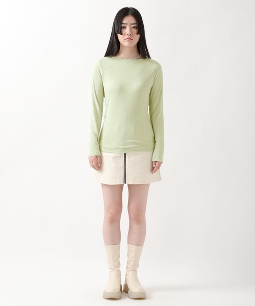 ALAND（エーランド）の「3.3Field Trip／BOATNECK長袖Tシャツ  2275886（Tシャツ/カットソー・レディース・アイボリー/ブラック/ライトグリーン・FREE）」の12枚目の写真