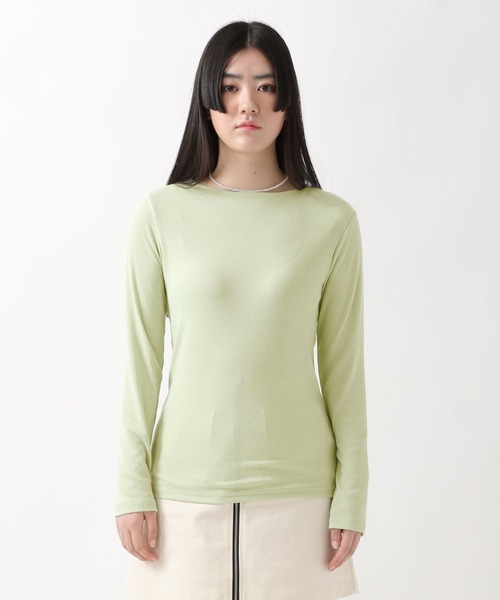 ALAND（エーランド）の「3.3Field Trip／BOATNECK長袖Tシャツ  2275886（Tシャツ/カットソー・レディース・アイボリー/ブラック/ライトグリーン・FREE）」の13枚目の写真