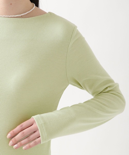 ALAND（エーランド）の「3.3Field Trip／BOATNECK長袖Tシャツ  2275886（Tシャツ/カットソー・レディース・アイボリー/ブラック/ライトグリーン・FREE）」の17枚目の写真