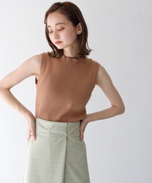 CLEIO | 【CLEIO】ワイドリブノースリーブニット(ニット/セーター)