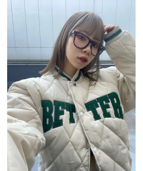 WC（ダブル シー）の「ロゴ中綿スタジャン（スタジャン・レディース・ブラック/ベージュ・FREE）」の21枚目の写真