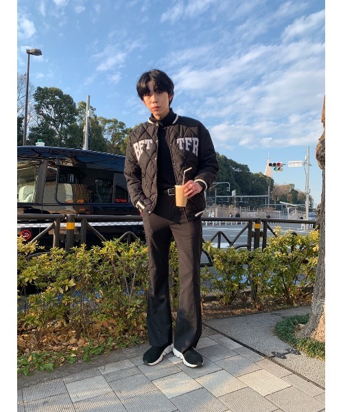 WC（ダブル シー）の「ロゴ中綿スタジャン（スタジャン・レディース・ブラック/ベージュ・FREE）」の9枚目の写真