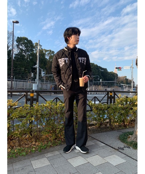 WC（ダブル シー）の「ロゴ中綿スタジャン（スタジャン・レディース・ブラック/ベージュ・FREE）」の10枚目の写真