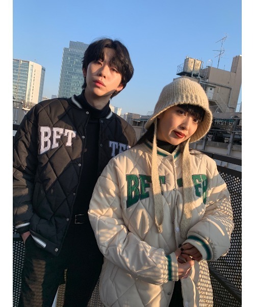 WC（ダブル シー）の「ロゴ中綿スタジャン（スタジャン・レディース・ブラック/ベージュ・FREE）」の12枚目の写真