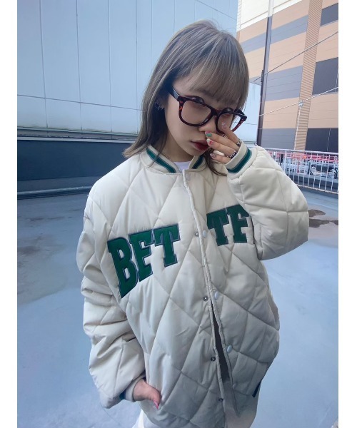 WC（ダブル シー）の「ロゴ中綿スタジャン（スタジャン・レディース・ブラック/ベージュ・FREE）」の16枚目の写真