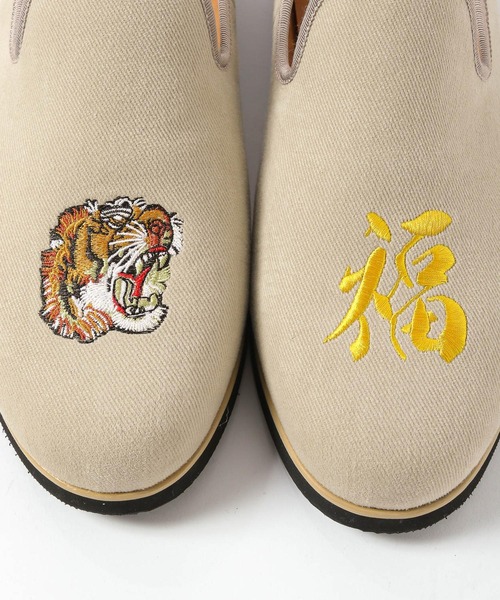 niko and...（ニコアンド）の「ツイル刺繍スリッポン（スリッポン・メンズ・ライトグレー/ブラック・MEDIUM/LARGE）」の10枚目の写真