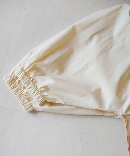 Bab（バブ）の「【選べる２サイズ】袖異素材スウェットワンピース（ワンピース・レディース・ベージュ/ブラック/グレー/カーキ・TL/FREE）」の9枚目の写真