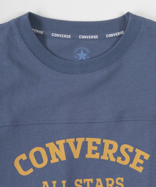 CONVERSE(コンバース)の「【CONVERSE/コンバース】 ビッグシルエット チュニック丈 ラウンドヘム フットボールT/ 半袖Tシャツ(Tシャツ/カットソー・レディース・アッシュグレー/ブラック/ネイビー/オフホワイト・M/L)」の13枚目の写真