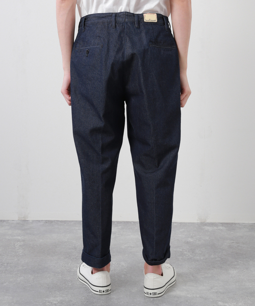 JOURNAL STANDARD J.S HOMESTEAD（ジャーナルスタンダードホームステッド）の「【j.s.homestead】VAJIRA DENIM 2-TUCK OFFICER CROPPED（デニムパンツ・メンズ・ブラック/ネイビー・SMALL/MEDIUM/LARGE）」の22枚目の写真