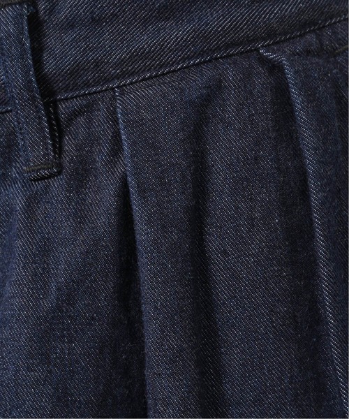 JOURNAL STANDARD J.S HOMESTEAD（ジャーナルスタンダードホームステッド）の「【j.s.homestead】VAJIRA DENIM 2-TUCK OFFICER CROPPED（デニムパンツ・メンズ・ブラック/ネイビー・SMALL/MEDIUM/LARGE）」の10枚目の写真