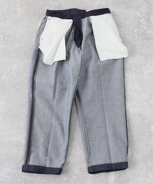 JOURNAL STANDARD J.S HOMESTEAD（ジャーナルスタンダードホームステッド）の「【j.s.homestead】VAJIRA DENIM 2-TUCK OFFICER CROPPED（デニムパンツ・メンズ・ブラック/ネイビー・SMALL/MEDIUM/LARGE）」の16枚目の写真
