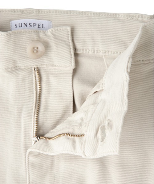 SUNSPEL（サンスペル）の「WOMEN’S HEAVY COTTON TWILL（その他パンツ・レディース・オフホワイト/ブラック・2/1）」の5枚目の写真