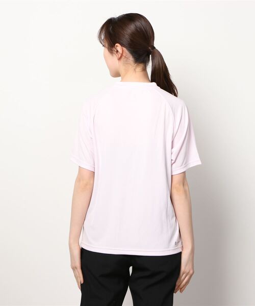 adidas（アディダス）の「アディダス adidas デザインド トゥ ムーブ ヨガ BF 半袖Tシャツ（Tシャツ/カットソー・レディース・スモークピンク/ブラック・S/L/M/XL）」の4枚目の写真