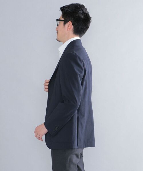 SHIPS（シップス）の「SHIPS:＜セットアップ対応＞ リネンライク ジャケット（テーラードジャケット・メンズ・ネイビー・LARGE/X-LARGE/MEDIUM/SMALL）」の16枚目の写真