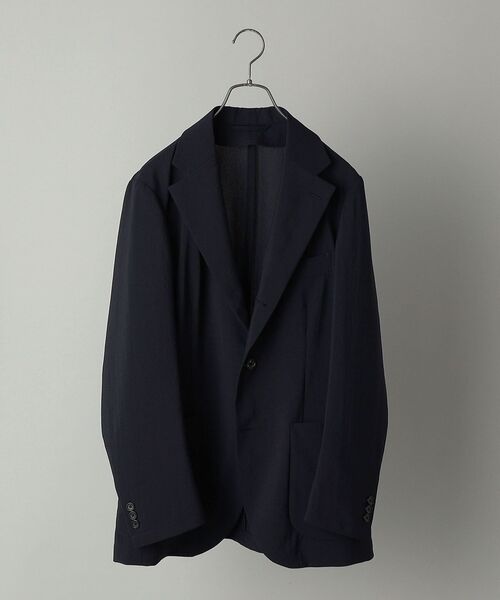 SHIPS（シップス）の「SHIPS:＜セットアップ対応＞ リネンライク ジャケット（テーラードジャケット・メンズ・ネイビー・LARGE/X-LARGE/MEDIUM/SMALL）」の12枚目の写真