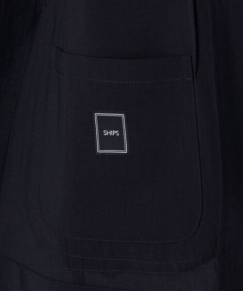 SHIPS（シップス）の「SHIPS:＜セットアップ対応＞ リネンライク ジャケット（テーラードジャケット・メンズ・ネイビー・LARGE/X-LARGE/MEDIUM/SMALL）」の6枚目の写真