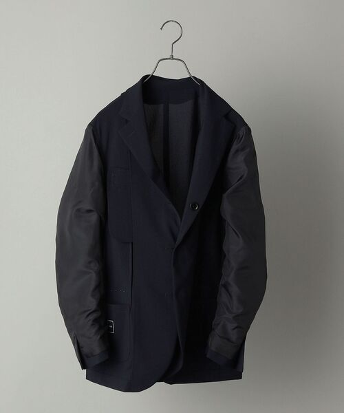 SHIPS（シップス）の「SHIPS:＜セットアップ対応＞ リネンライク ジャケット（テーラードジャケット・メンズ・ネイビー・LARGE/X-LARGE/MEDIUM/SMALL）」の4枚目の写真