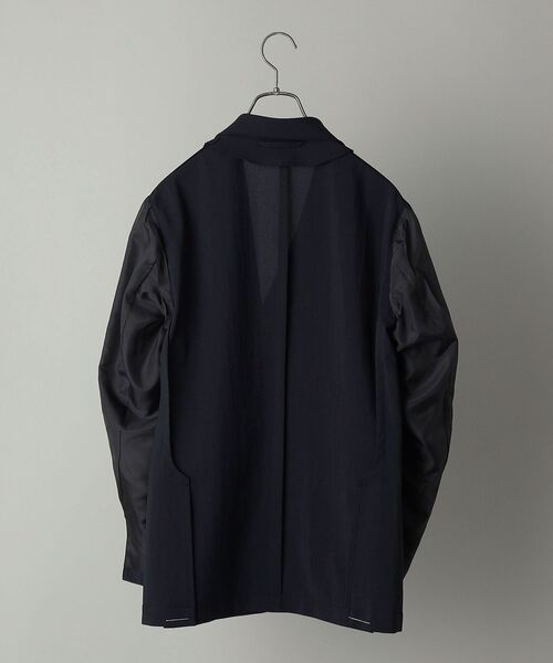 SHIPS（シップス）の「SHIPS:＜セットアップ対応＞ リネンライク ジャケット（テーラードジャケット・メンズ・ネイビー・LARGE/X-LARGE/MEDIUM/SMALL）」の2枚目の写真