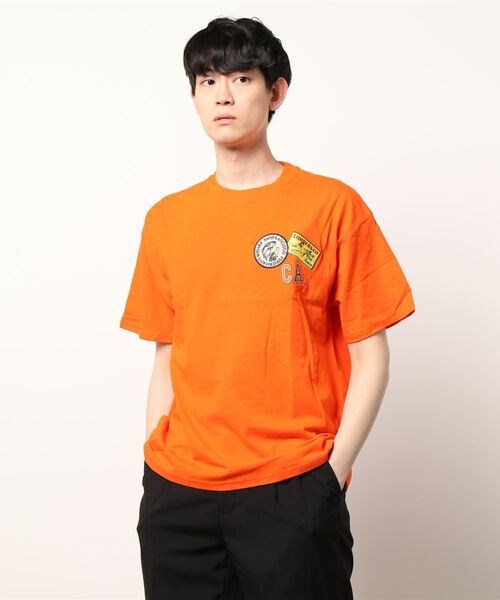 BACK NUMBER（バックナンバー）の「【BACK NUMBER】ワッペンロゴＴシャツ（Tシャツ/カットソー・メンズ・ホワイト/グレー/オレンジ・L/XL/M）」の10枚目の写真