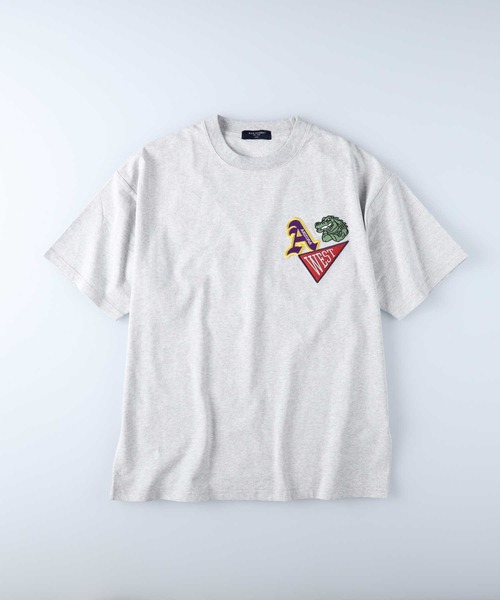 BACK NUMBER（バックナンバー）の「【BACK NUMBER】ワッペンロゴＴシャツ（Tシャツ/カットソー・メンズ・ホワイト/グレー/オレンジ・L/XL/M）」の18枚目の写真