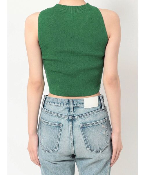 GYDA(ジェイダ)の「アシメデザイン ノースリニットトップス(ニット/セーター・レディース・ブラック/オフホワイト/グリーン・FREE)」の10枚目の写真