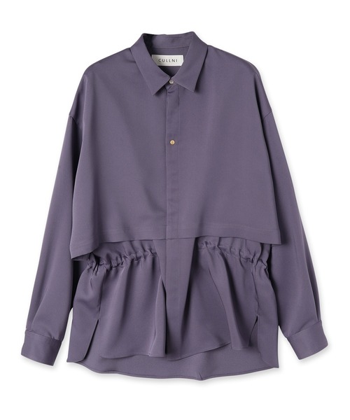 【CULLNI】Layered Waist Drawstring Shirts CULLNI（クルニ）の「22-AW-011/ Layered Waist Drawstring