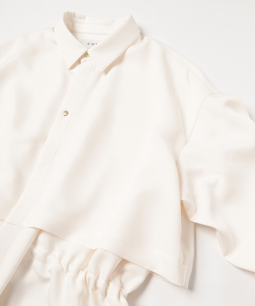 【CULLNI】Layered Waist Drawstring Shirts CULLNI（クルニ）の「22-AW-011/ Layered Waist Drawstring