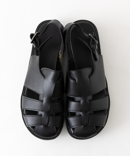 ABAHOUSE（アバハウス）の「シャークソールサンダル /ワンストラップ/バックルベルトボリュームソール/レザーグルカサンダル（サンダル・メンズ・ブラック・M/L/LL）」の12枚目の写真