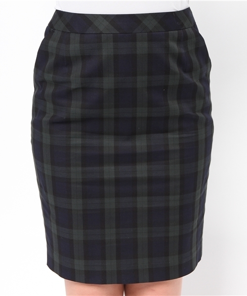 allureville（アルアバイル）の「コットンストレッチ　タイトスカート（スカート・レディース・グリーン/ブルー・1/2）」の6枚目の写真