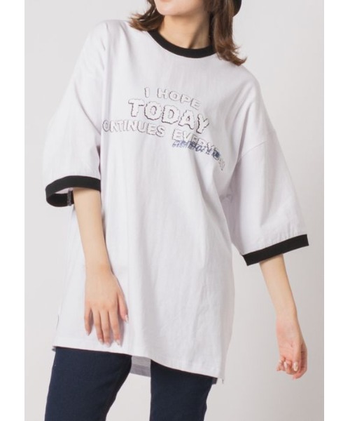 RE730(アールイーセブンサーティー)の「RE730 リンガーデザイン半袖Tシャツ(Tシャツ/カットソー・メンズ・ブラック/ベージュ/オフホワイト・MEDIUM/LARGE/X-LARGE)」の19枚目の写真
