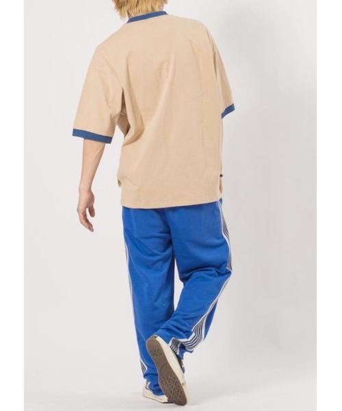RE730(アールイーセブンサーティー)の「RE730 リンガーデザイン半袖Tシャツ(Tシャツ/カットソー・メンズ・ブラック/ベージュ/オフホワイト・MEDIUM/LARGE/X-LARGE)」の5枚目の写真