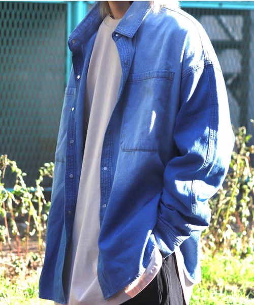 【残り僅か】Danke Schonダンケシェーン デニムシャツ セール】DankeSchon/ダンケシェーン/SHOTGUNDENIM HOOD SHIRTS