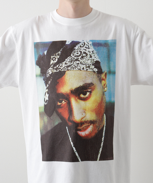 Insonnia PROJECTS(インソニアプロジェクト)の「【Insonnia Project / インソニア プロジェクト】TUPAC TEE 204(Tシャツ/カットソー・メンズ・ホワイト/ブラック・2/3)」の12枚目の写真