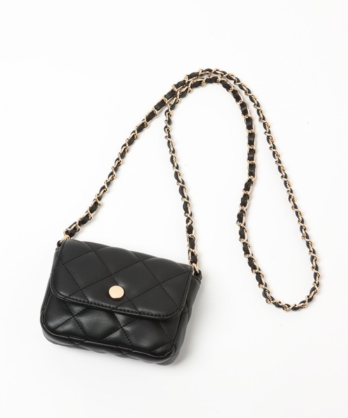 LEPSIM（レプシィム）の「マイクロチェーンミニショルダー　295272（ショルダーバッグ・レディース・ブルー/ブラック/イエロー・ONE SIZE）」の7枚目の写真