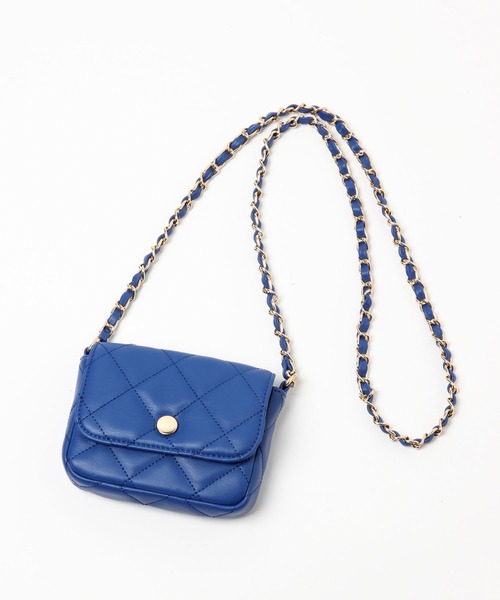 LEPSIM（レプシィム）の「マイクロチェーンミニショルダー　295272（ショルダーバッグ・レディース・ブルー/ブラック/イエロー・ONE SIZE）」の9枚目の写真