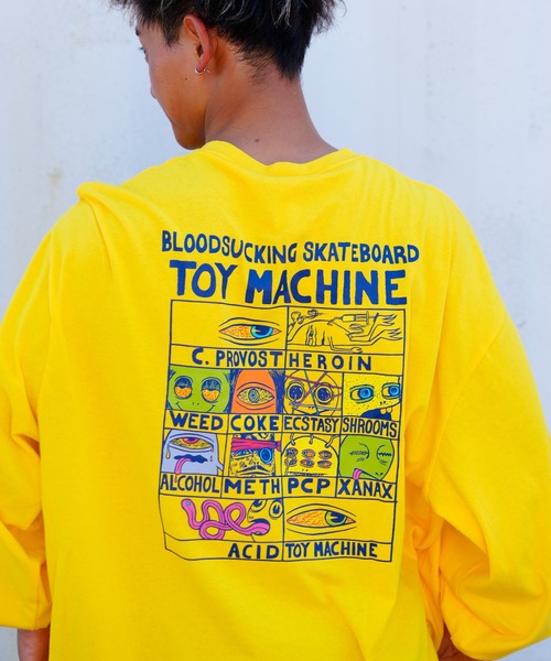 TOY MACHINE(トイ マシーン)の「【ムラサキスポーツ限定】TOY MACHINE/トイマシーン ビッグシルエット バックプリントロンT MTMFCLT1(Tシャツ/カットソー・メンズ・ホワイト/ブラック/イエロー・M/L/XL)」の1枚目の写真