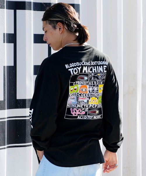 TOY MACHINE(トイ マシーン)の「【ムラサキスポーツ限定】TOY MACHINE/トイマシーン ビッグシルエット バックプリントロンT MTMFCLT1(Tシャツ/カットソー・メンズ・ホワイト/ブラック/イエロー・M/L/XL)」の14枚目の写真