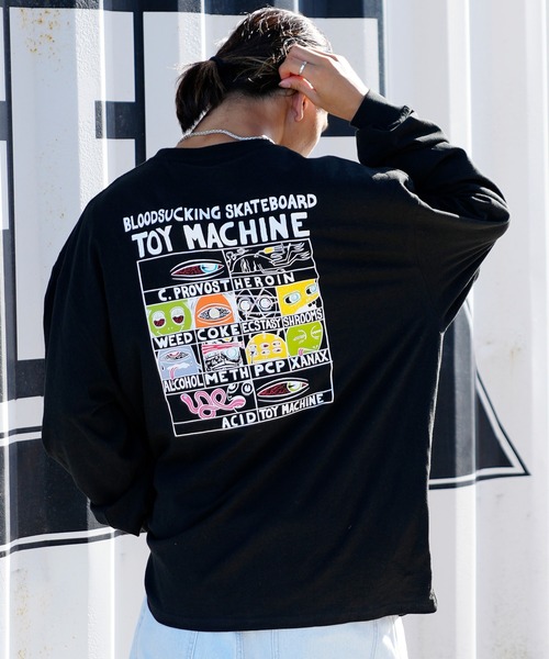 TOY MACHINE(トイ マシーン)の「【ムラサキスポーツ限定】TOY MACHINE/トイマシーン ビッグシルエット バックプリントロンT MTMFCLT1(Tシャツ/カットソー・メンズ・ホワイト/ブラック/イエロー・M/L/XL)」の12枚目の写真