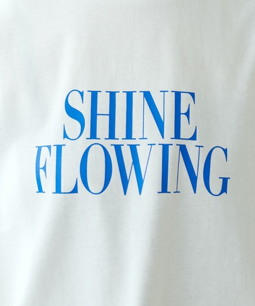 natural couture（ナチュラルクチュール）の「真夏でも安心して着られる◎汗染み防止加工ロゴT（Tシャツ/カットソー・レディース・オフホワイト/ブルー/スミクロ・FREE）」の8枚目の写真