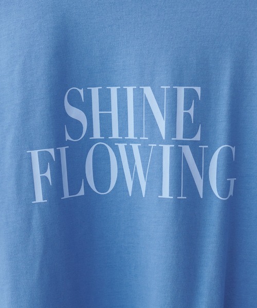 natural couture（ナチュラルクチュール）の「真夏でも安心して着られる◎汗染み防止加工ロゴT（Tシャツ/カットソー・レディース・オフホワイト/ブルー/スミクロ・FREE）」の18枚目の写真