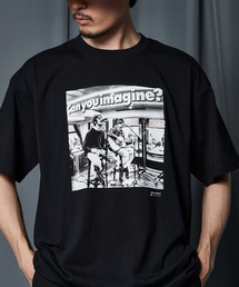 【microdot / マイクロドット】 別注 oasis フォト Tシャツ