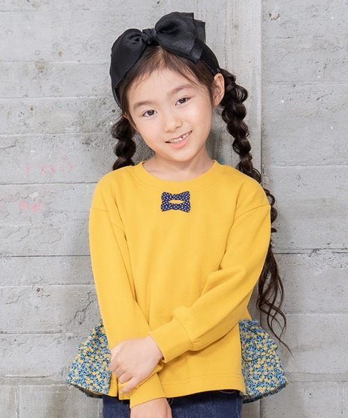 RAGMART（ラグマート）の「フリルトレーナー（Tシャツ/カットソー・キッズ・ピンク/イエロー・100cm/110cm/120cm/130cm）」の2枚目の写真