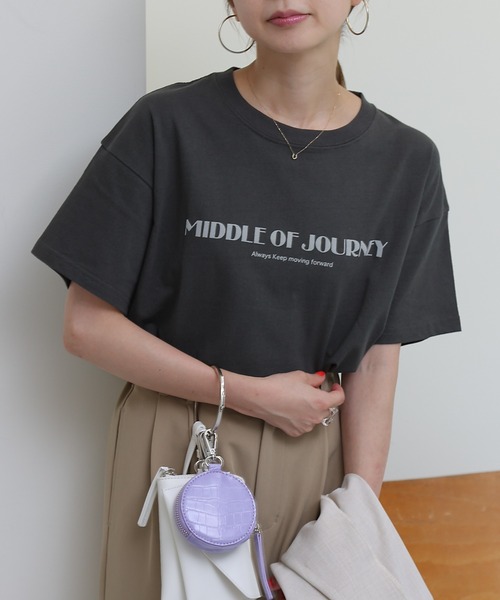COLONY 2139(コロニートゥーワンスリーナイン)の「USAコットンロゴ入りTシャツ(Tシャツ/カットソー・レディース・ホワイト/ホワイト系その他/ホワイト系その他2/ブラック/ブラック系その他/ブラック系その他2・FREE)」の6枚目の写真