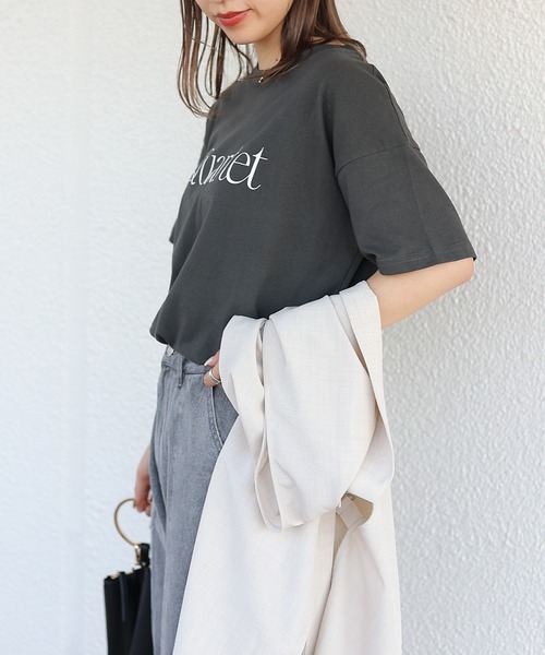 COLONY 2139(コロニートゥーワンスリーナイン)の「USAコットンロゴ入りTシャツ(Tシャツ/カットソー・レディース・ホワイト/ホワイト系その他/ホワイト系その他2/ブラック/ブラック系その他/ブラック系その他2・FREE)」の10枚目の写真