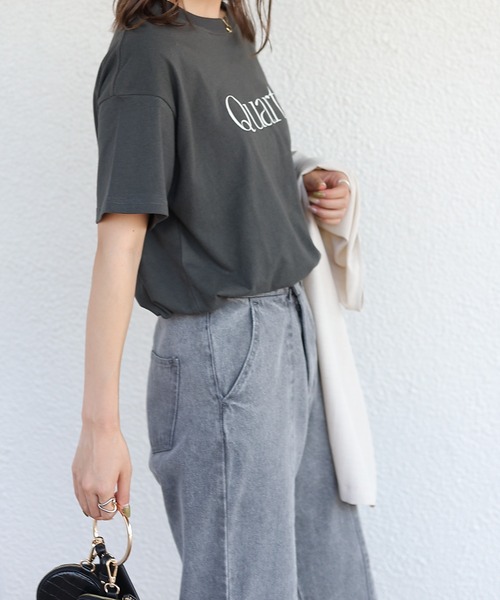 COLONY 2139(コロニートゥーワンスリーナイン)の「USAコットンロゴ入りTシャツ(Tシャツ/カットソー・レディース・ホワイト/ホワイト系その他/ホワイト系その他2/ブラック/ブラック系その他/ブラック系その他2・FREE)」の12枚目の写真